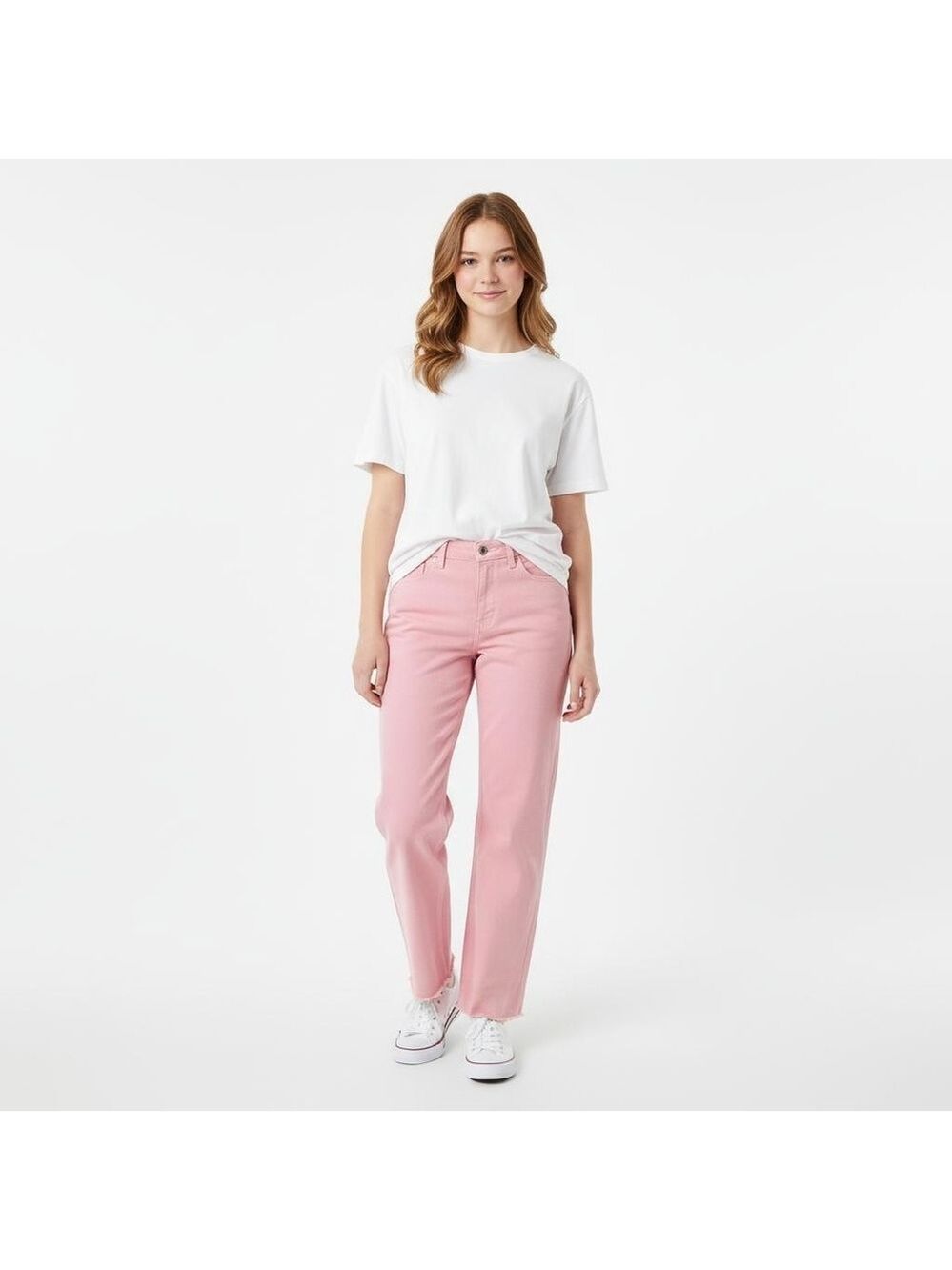 Just Black Denim Pink Lemonade Raw Hem Jeans Size 29